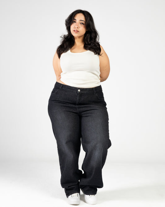 The washed out black